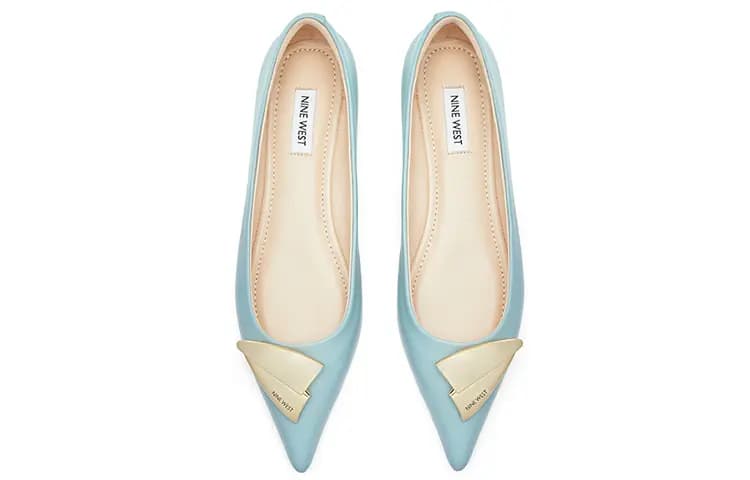 NINE WEST Sheep Leather Fashion Versatile Casual Loafers 1.5cm Women's 4