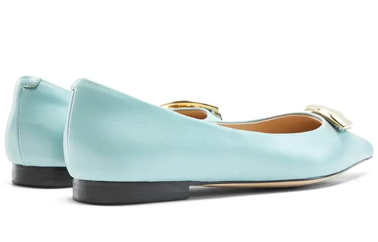NINE WEST Sheep Leather Fashion Versatile Casual Loafers 1.5cm Women's 6