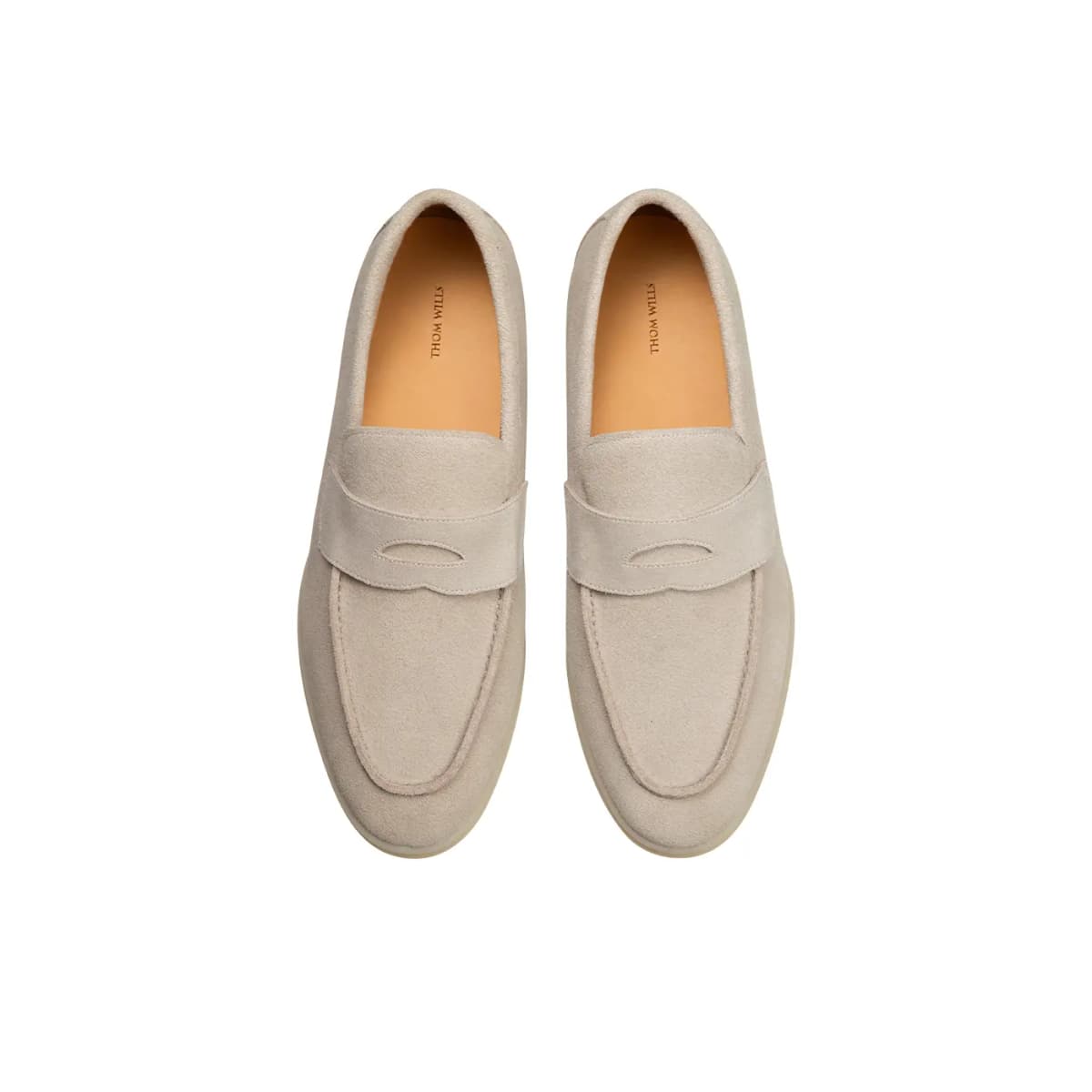THOM WILLS British Style Velvet Loafers Casual Shoes Men's 11