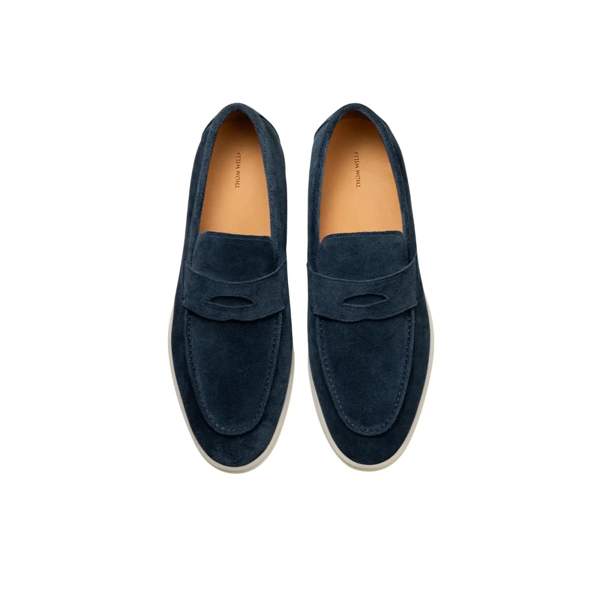 THOM WILLS British Style Velvet Loafers Casual Shoes Men's 33