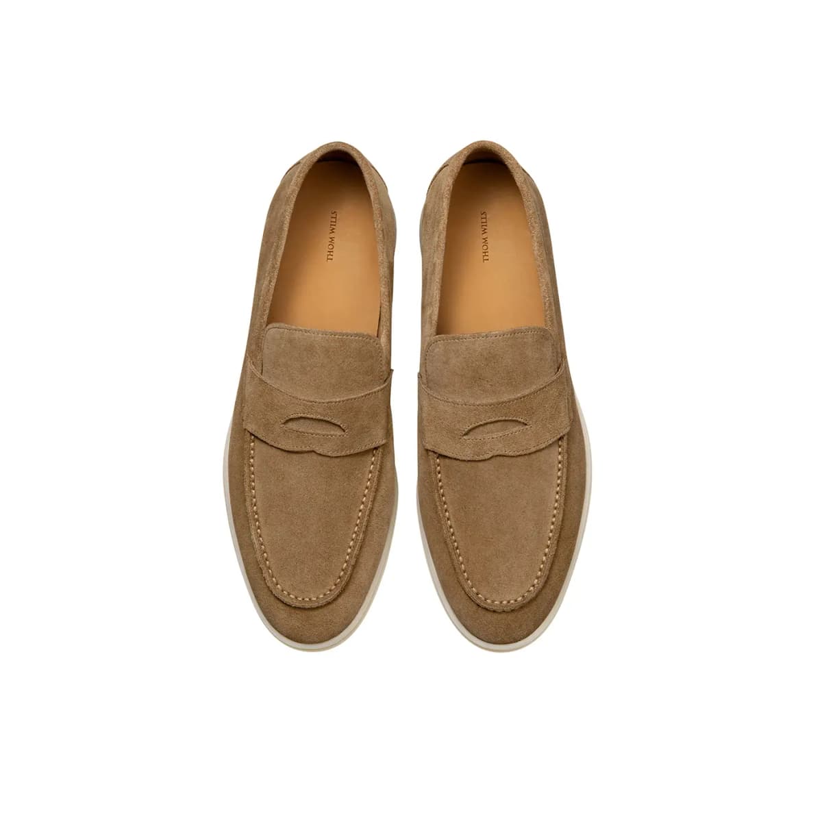 THOM WILLS British Style Velvet Loafers Casual Shoes Men's 45