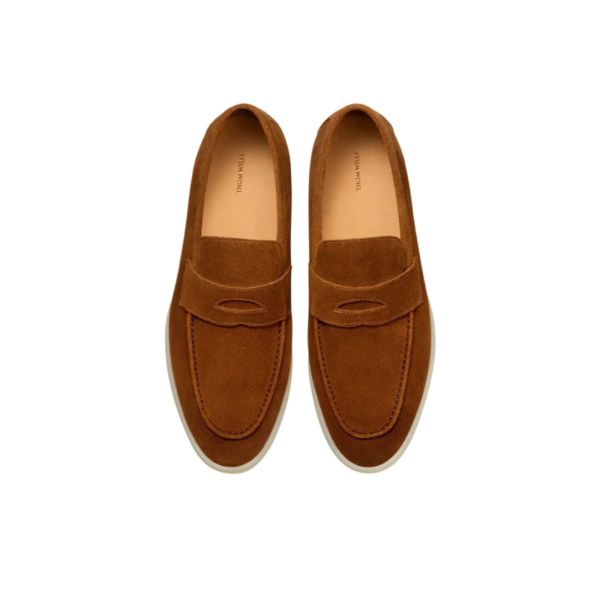 THOM WILLS British Style Velvet Loafers Casual Shoes Men's 3