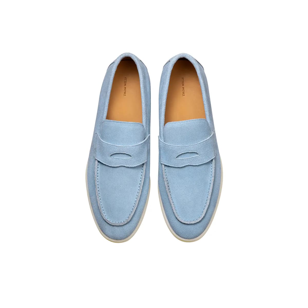 THOM WILLS British Style Velvet Loafers Casual Shoes Men's 38