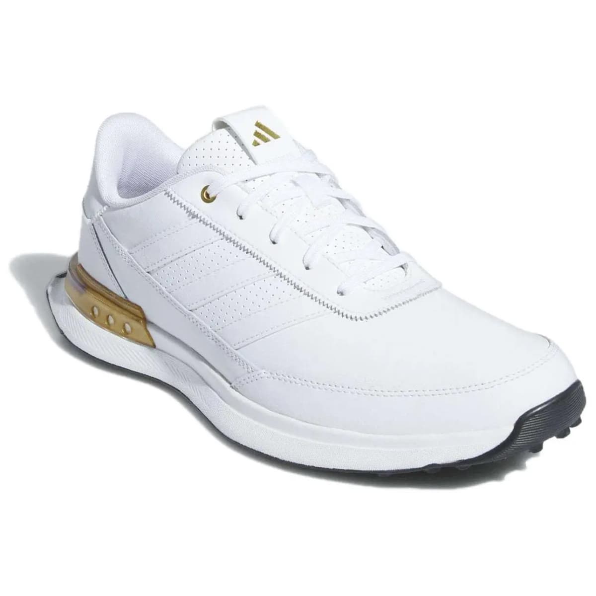 Adidas S2G 24 Durable Breathable Low-Top Golf Shoes Men's White Gold 3