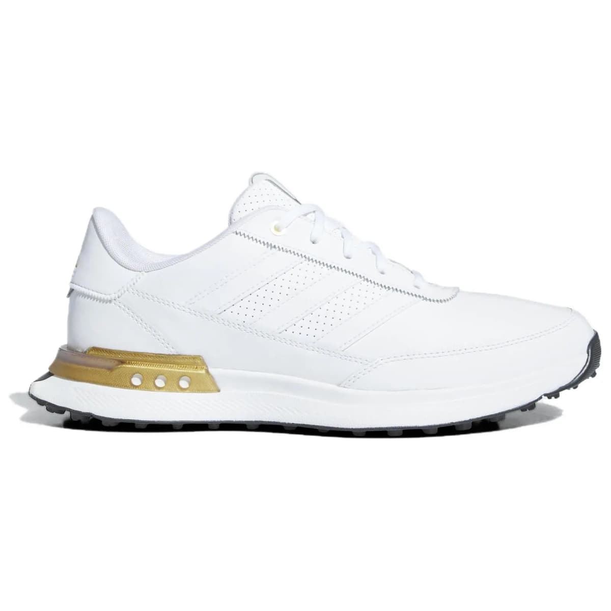 Adidas S2G 24 Durable Breathable Low-Top Golf Shoes Men's White Gold 2