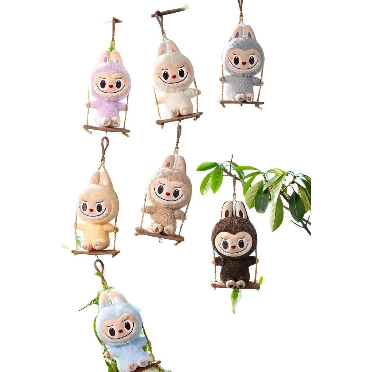 POP MART LABUBU Woodworking Workshop Series Swinging Plush Pendant Blind Box Single/Whole Box 5