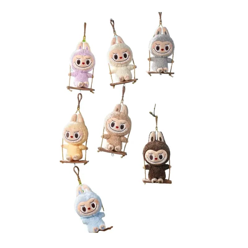 POP MART LABUBU Woodworking Workshop Series Swinging Plush Pendant Blind Box Single/Whole Box 3
