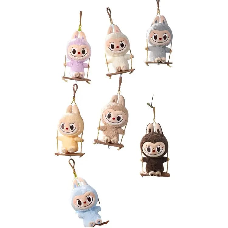 POP MART LABUBU Woodworking Workshop Series Swinging Plush Pendant Blind Box Single/Whole Box