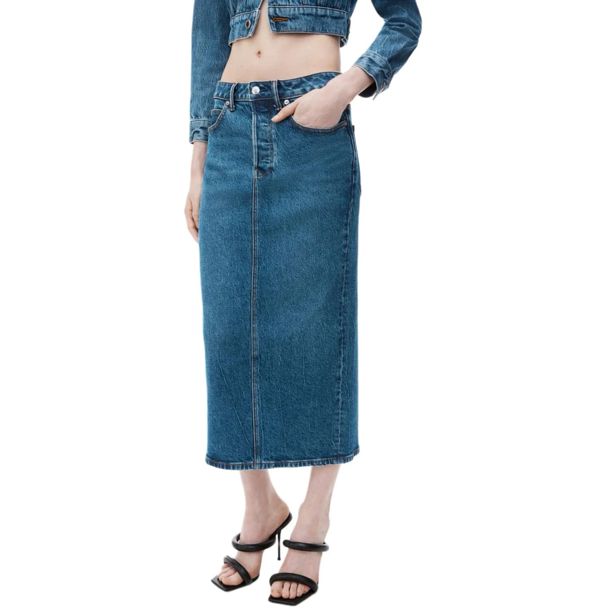 Alexander Wang Denim Midi Skirt 4