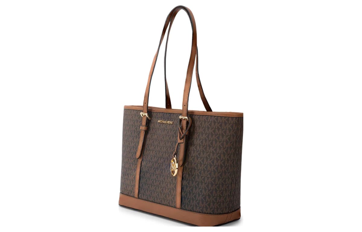 MICHAEL KORS Jet Set Travel Artificial Leather Shoulder Bag Women's Brown 2