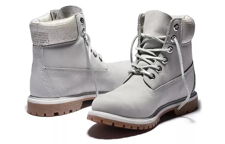 Timberland 6 Inch Premium Qadın Çəkməsi Açıq Boz 4