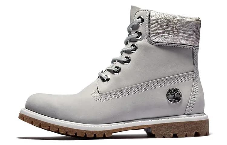 Timberland 6 Inch Premium Qadın Çəkməsi Açıq Boz