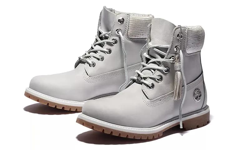 Timberland 6 Inch Premium Qadın Çəkməsi Açıq Boz 3