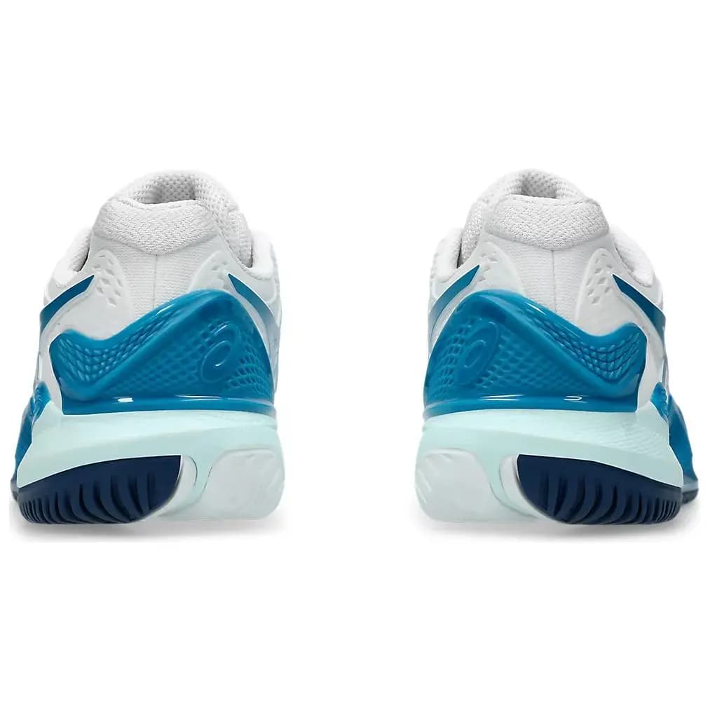 Asics Gel-Resolution 9 Qadın Tennis Ayaqqabısı Ağ/Mavi 4