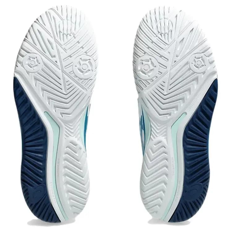 Asics Gel-Resolution 9 Qadın Tennis Ayaqqabısı Ağ/Mavi 5