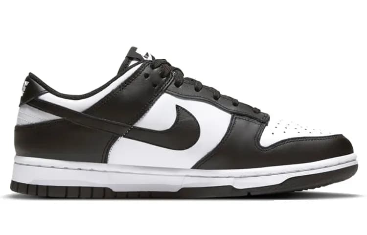 Nike Dunk Low Retro Qadın İdman Ayaqqabısı Ağ/Qara 2
