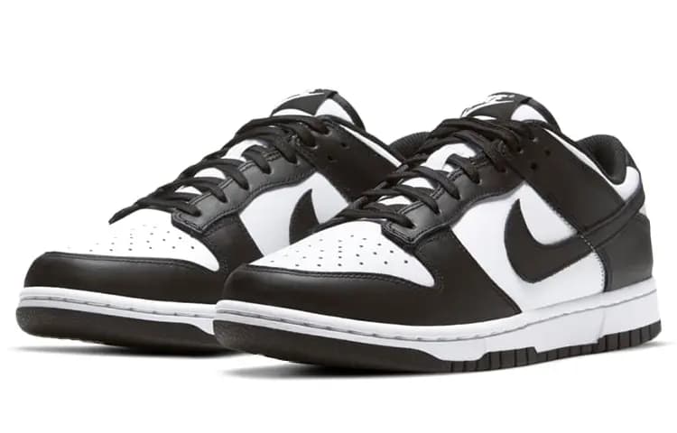Nike Dunk Low Retro Qadın İdman Ayaqqabısı Ağ/Qara 3