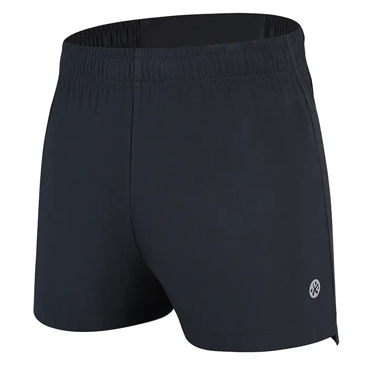 BMAI Running Fitness Breathable Moisture-Wicking Quick-Dry 1.5-Inch Racing Shorts Men's Black