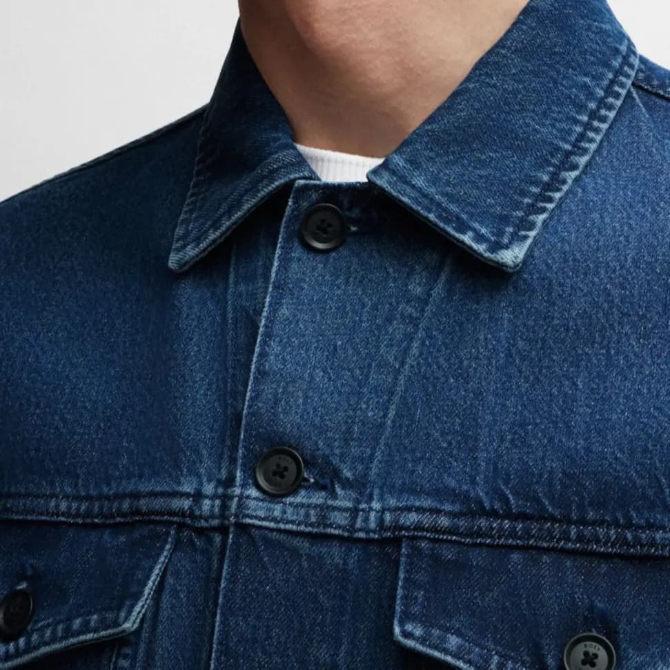 HUGO BOSS Kişi Cins Pencəyi Mavi 6