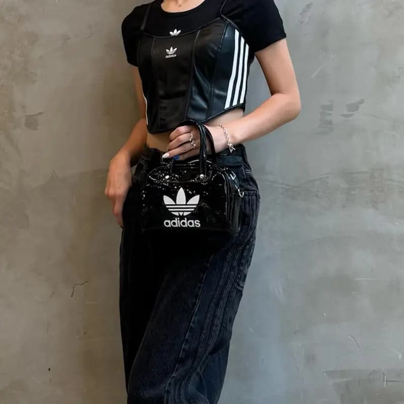 Adidas Originals Adicolor Mini Çanta Qara/Ağ 5