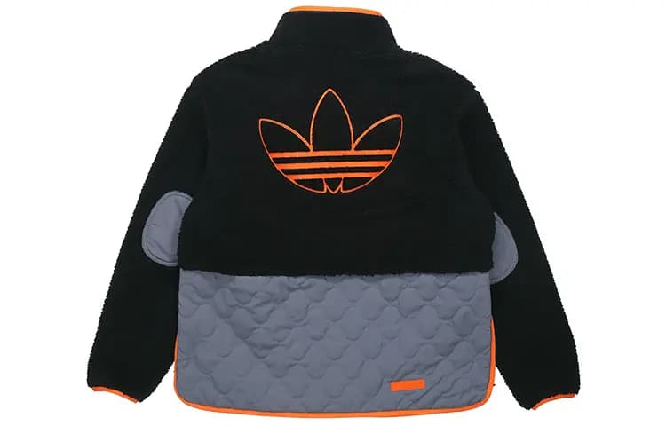 Adidas Originals Big Trfl Sherpa Velvet Jackets Men Black 2