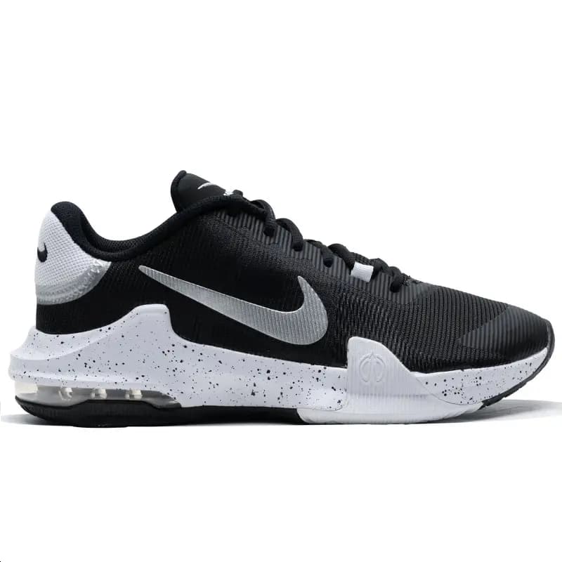 Nike Air Max Impact 4 Kişi Basketbol Ayaqqabısı Qara/Ağ 2