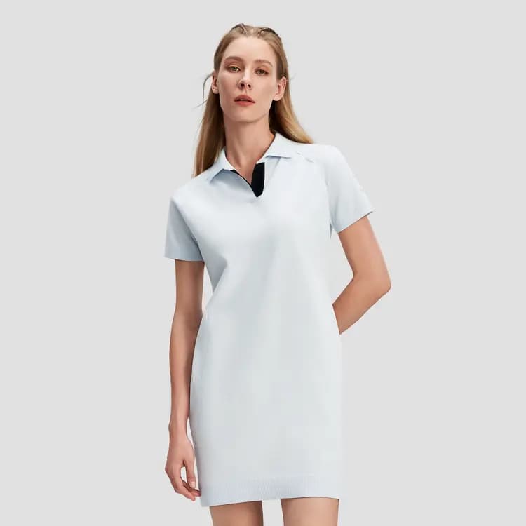 DESCENTE Dualis Sleeveless Dresses Women's LB-LIGHT BLUE 4