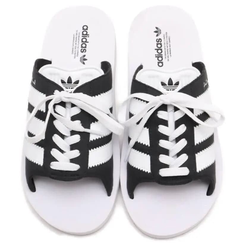 Adidas Originals Gazelle Çimərlik Sürüşmə Ayaqqabı Qadın 'Black White' 3