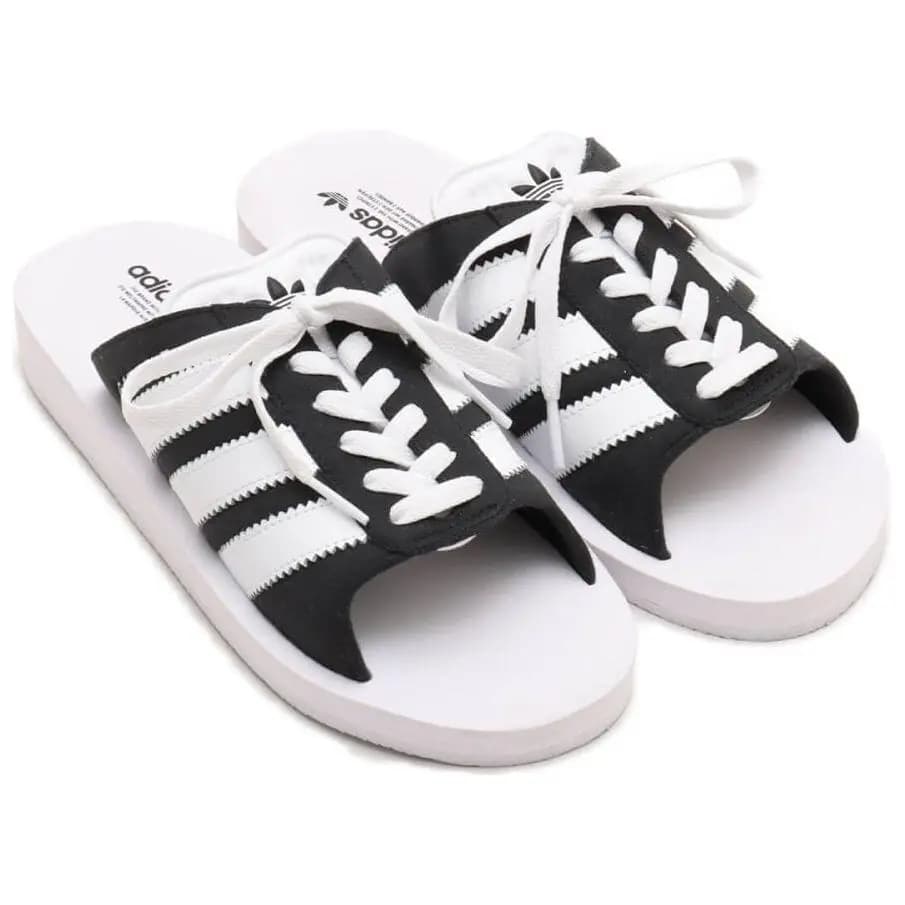 Adidas Originals Gazelle Çimərlik Sürüşmə Ayaqqabı Qadın 'Black White' 4