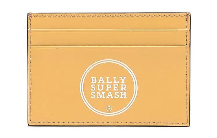 BALLY Zolaqlı Dəri Kart Saxlayıcı Kişi Qızılı Qum 3