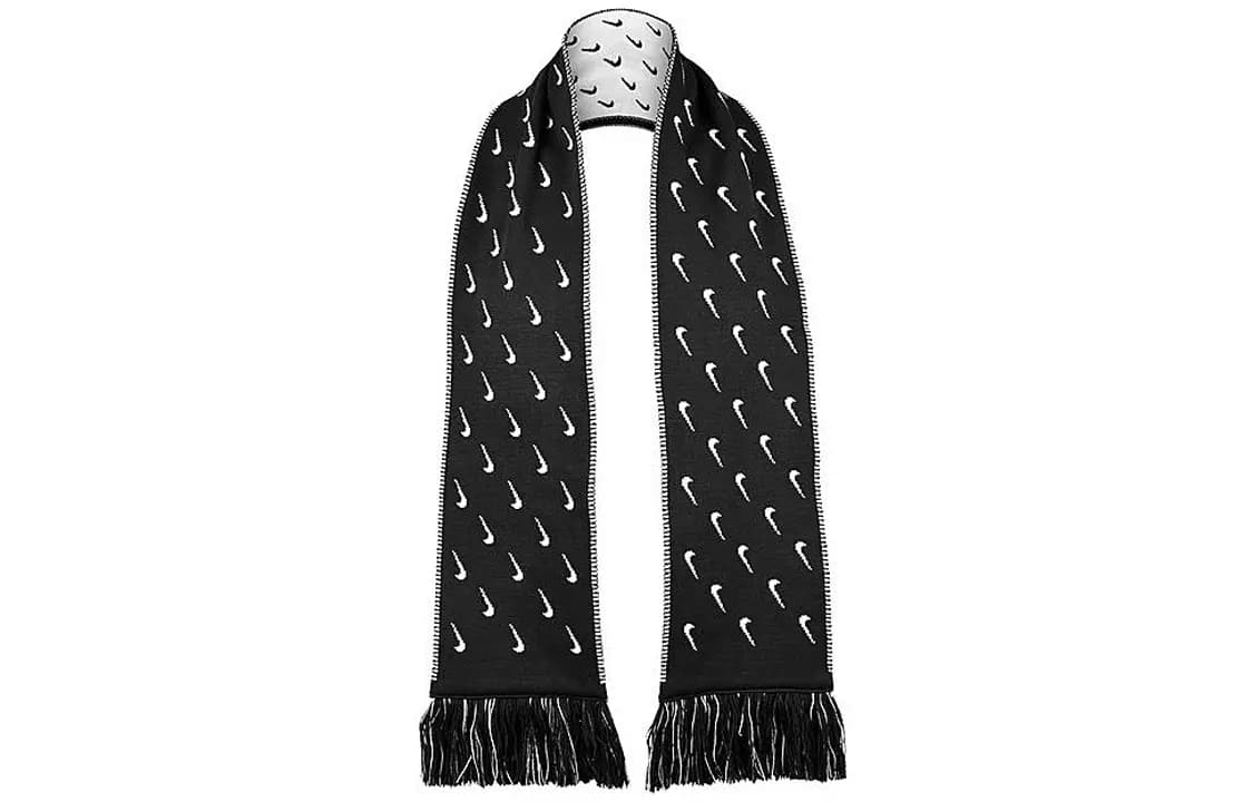 Nike Knit Unisex Şərf Ağ/Qara