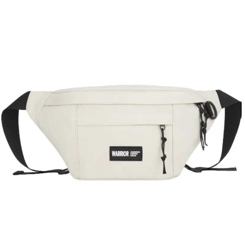Warrior Polyamide Crossbody Çanta Unisex Qara Ağ