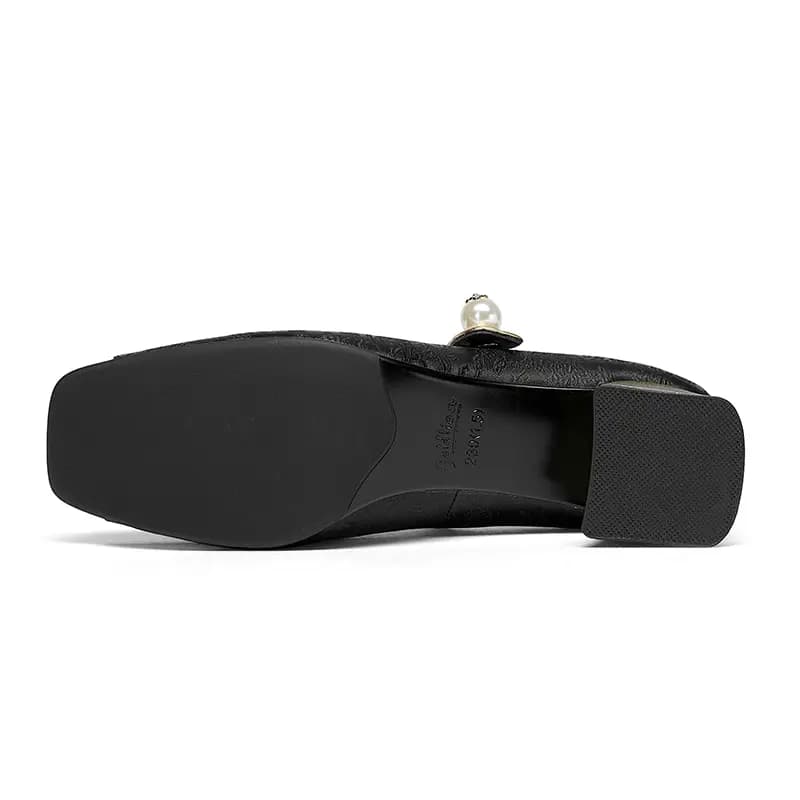 GOLDLION Chunky Heel Mary Jane Shoes 4cm Women's 10