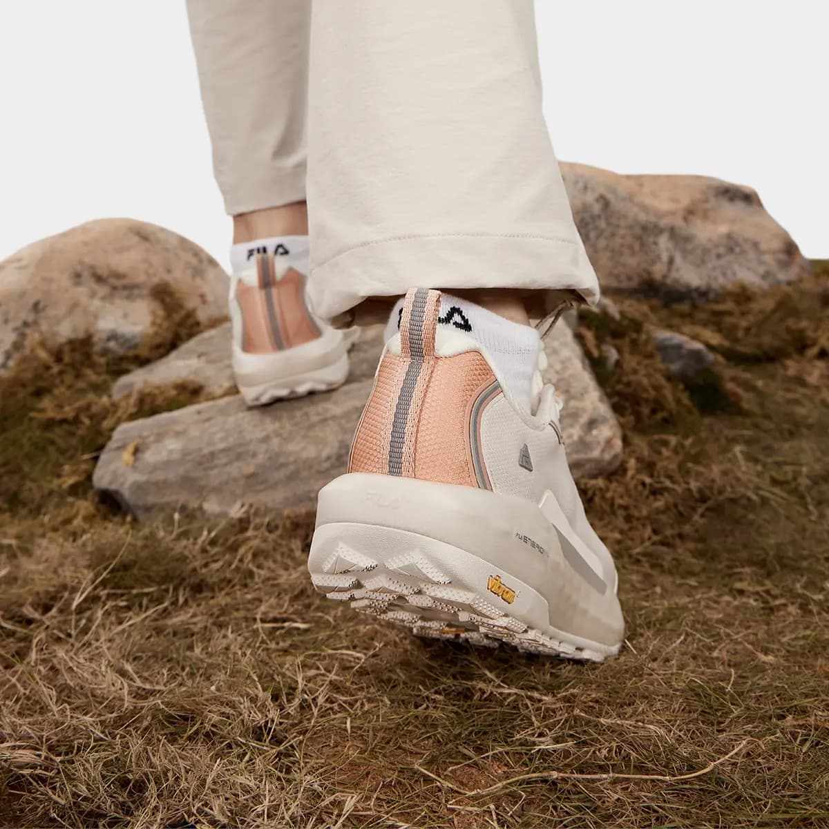 FILA Qadın Outdoor Ayaqqabısı Krem/Çəhrayı 6