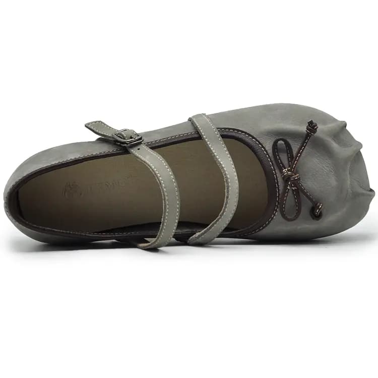 ARTMU Calf Leather Fashion Versatile Simple Elegant Flat Mary Jane Shoes Women's 21