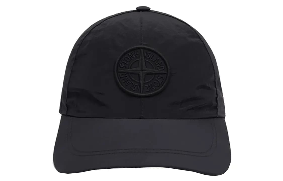 STONE ISLAND Nylon Baseball Caps Unisex Black 2