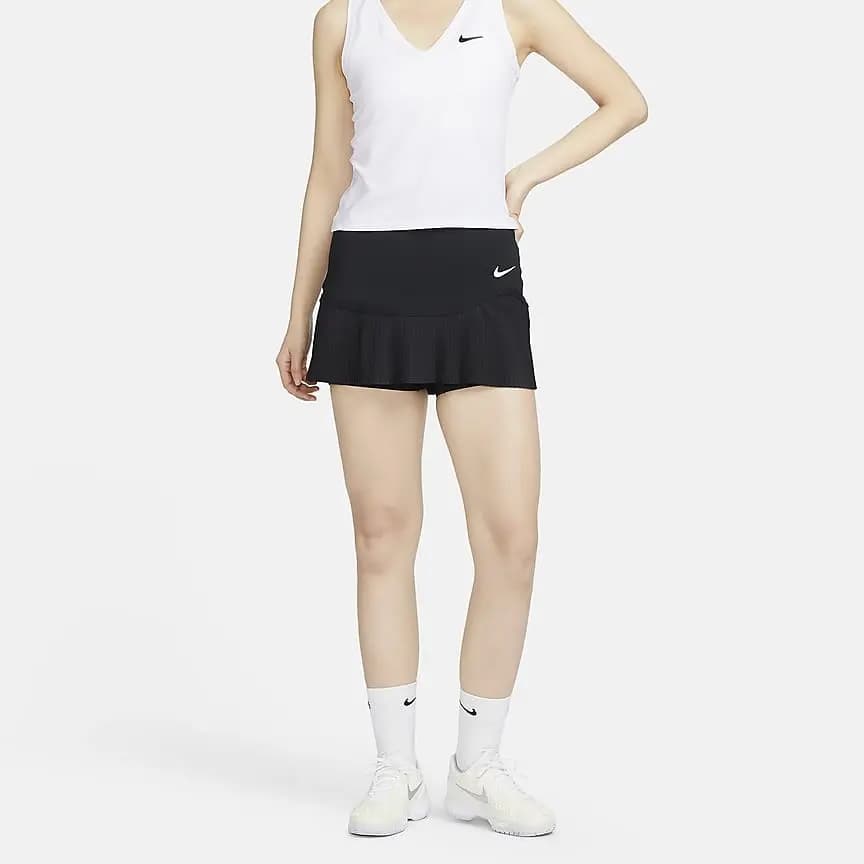 Nike Advantage Qadın Tennis Ətəyi Qara 6
