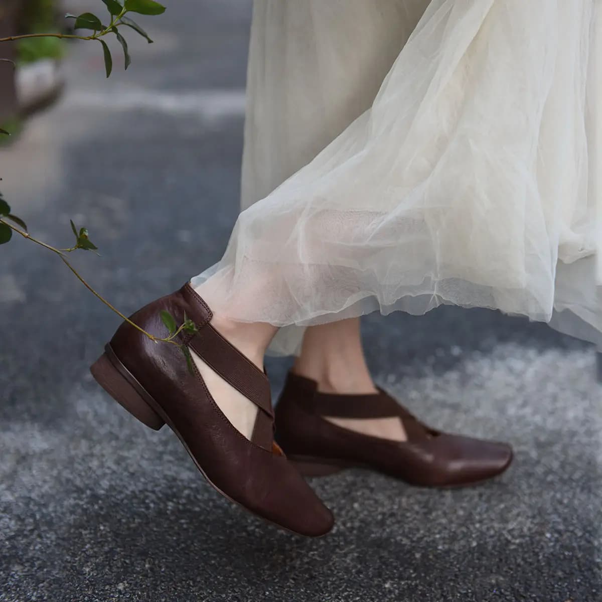 ARTMU Chunky Heel Mary Jane Shoes 2cm Women's 12