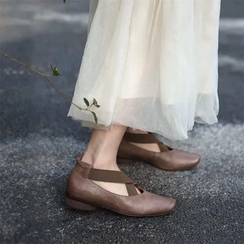ARTMU Chunky Heel Mary Jane Shoes 2cm Women's 22