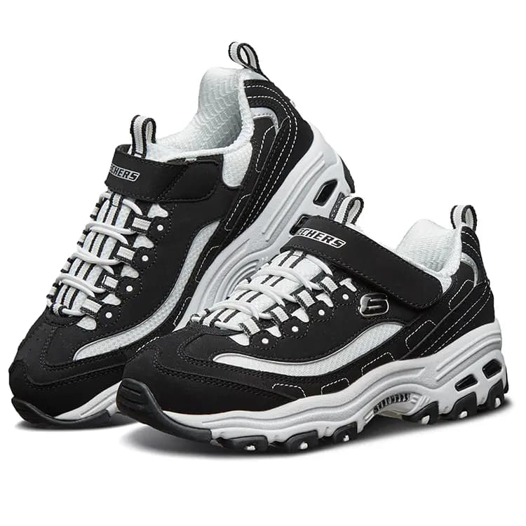 Skechers Uşaq İdman Ayaqqabısı Ağ/Qara 3