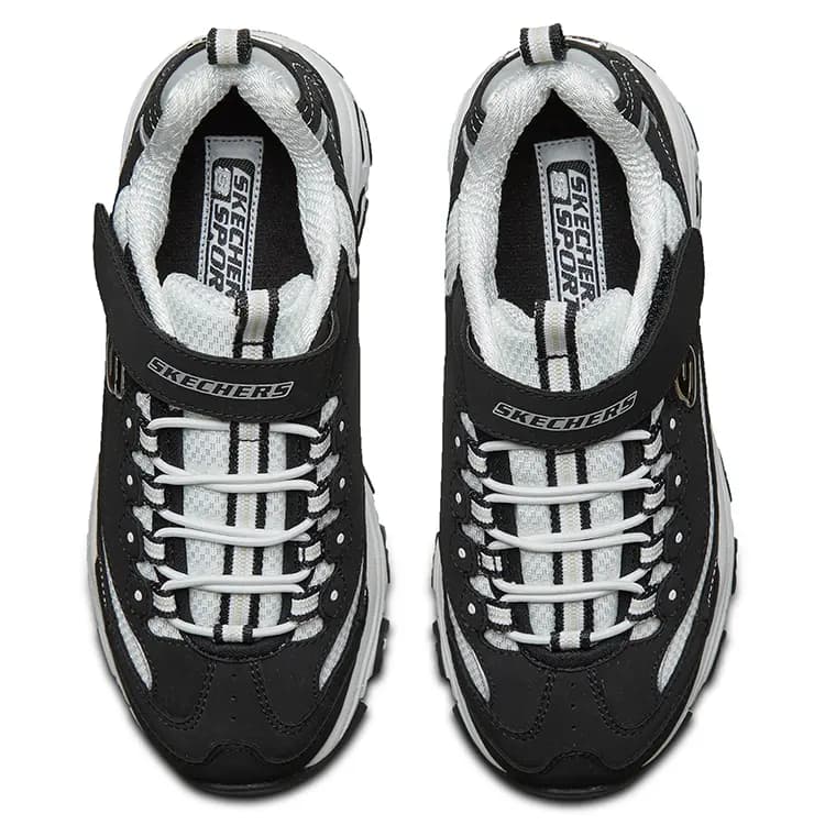 Skechers Uşaq İdman Ayaqqabısı Ağ/Qara 4
