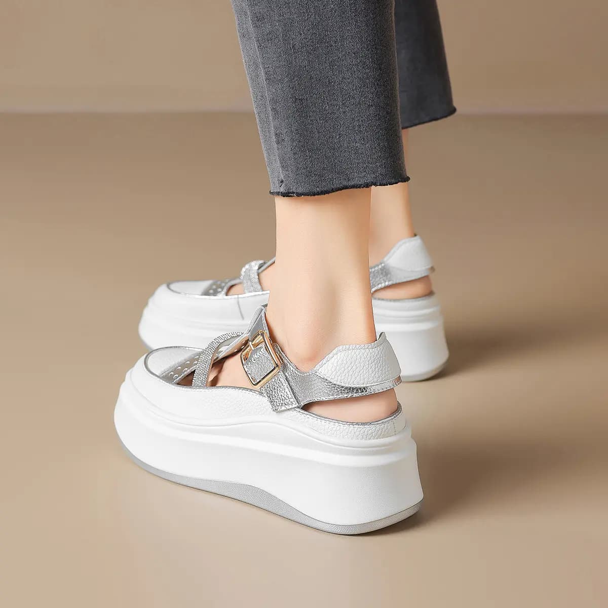 D:FUSE SCANDINAVIA Beach Sandals Roman Sandals Sports Sandals Roman Sandals Women's 5
