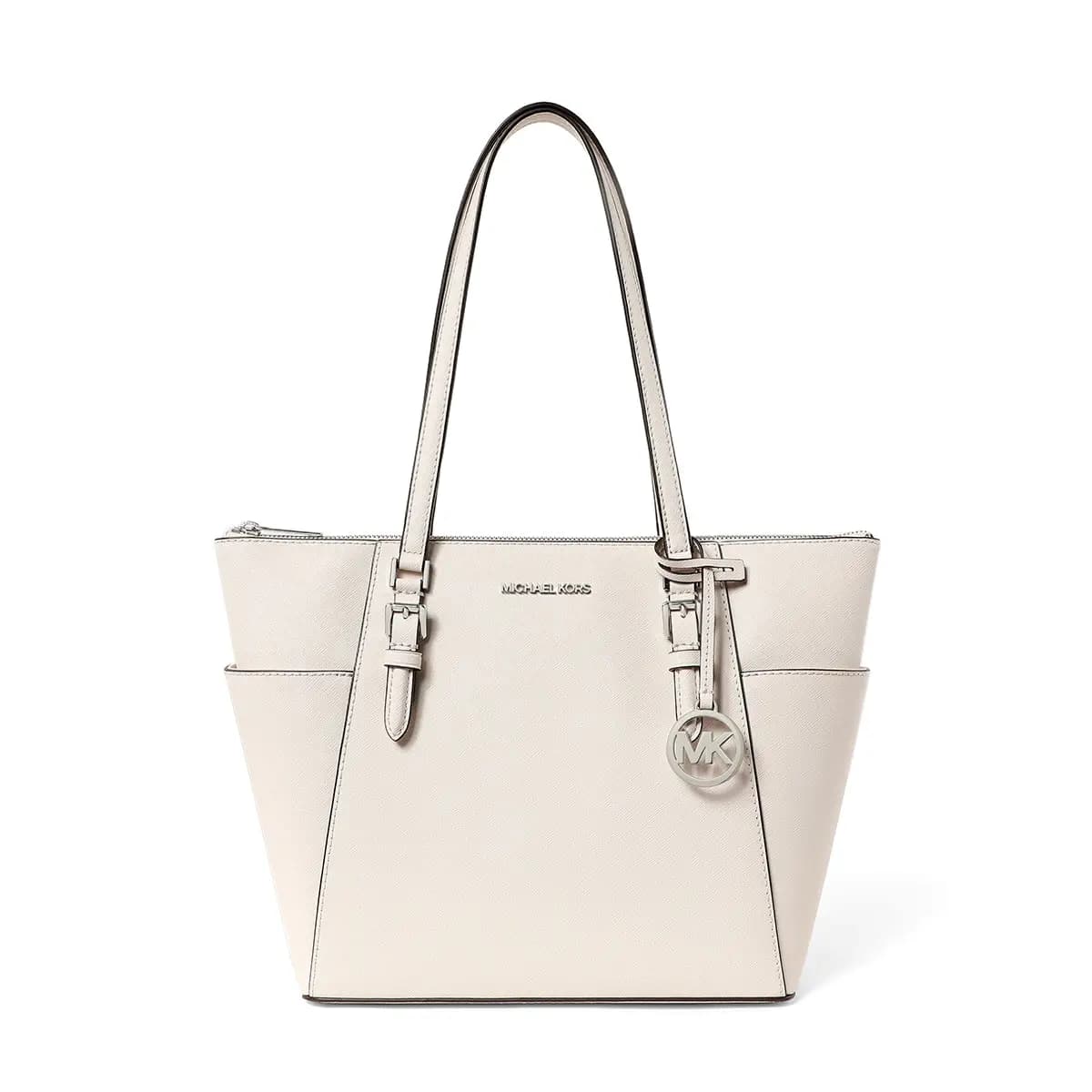 MICHAEL KORS Charlotte Süni Dəri Çanta Qadın Ağ