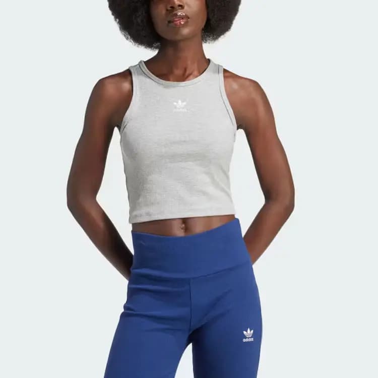 adidas originals Essential Loqolu Mayka Qadın Boz 2