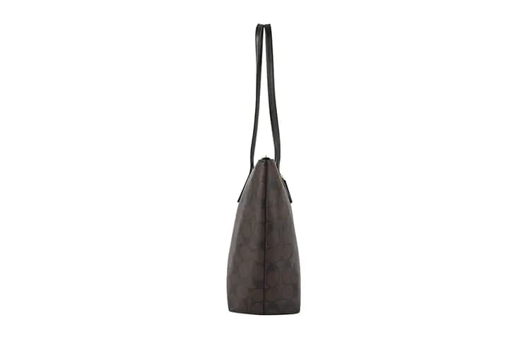 COACH PVC Tote Çanta Qadınlar üçün Tünd Qəhvəyi 4