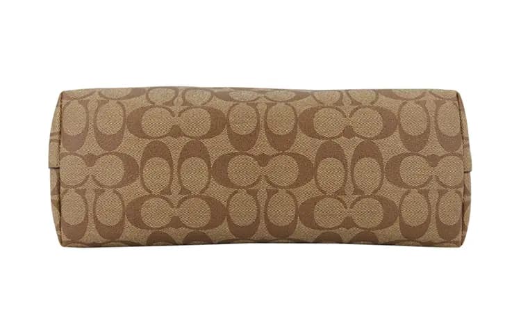 COACH Zip Top Tote Çanta Qadın Qəhvəyi Monogram 4