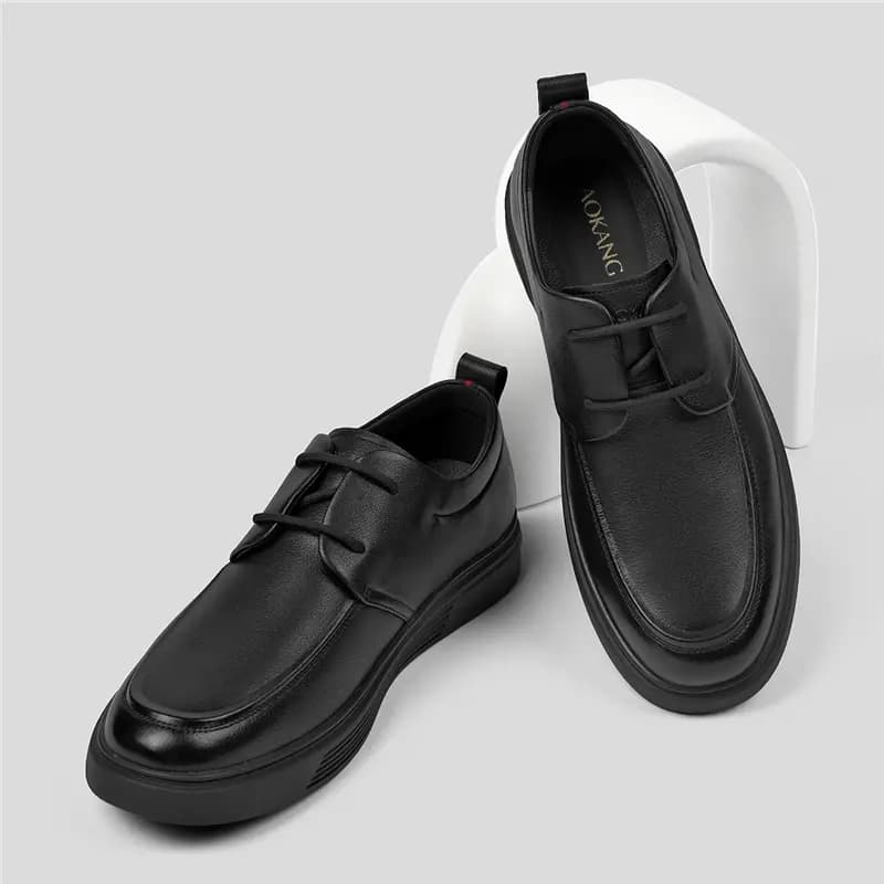 [Couple Gift] AOKANG Cow Leather Business Versatile Breathable Lace-Up Simple Dress Shoes Men's 11