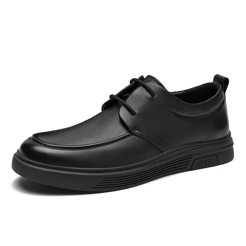 [Couple Gift] AOKANG Cow Leather Business Versatile Breathable Lace-Up Simple Dress Shoes Men's 3