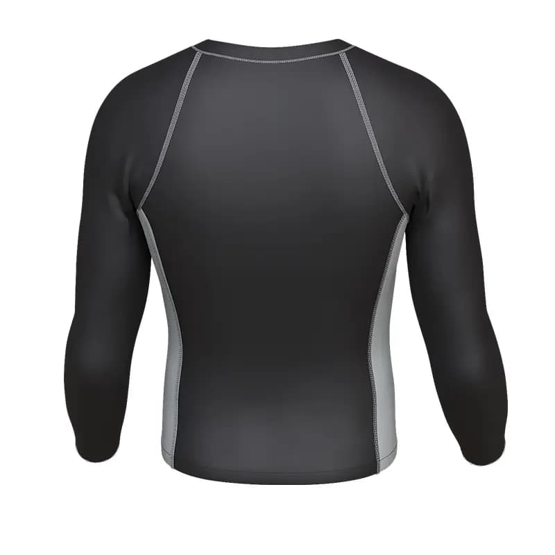 Mizuno Long Sleeve Swim Sports T-Shirt Top Quick-Dry Breathable Chlorine Resistant Sun Protection Hot Spring Surfing Swimwear Men's Black 2