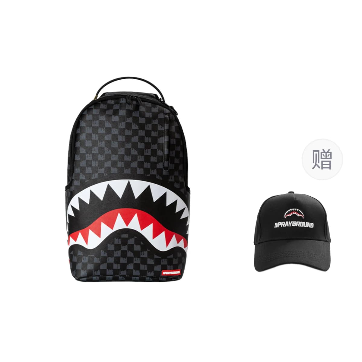SPRAYGROUND Monogram PVC Bel Çantası Unisex Qara